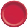 Wholesale ❤️ 10" Apple Red Round Paper Plates, 80ct. by Amscan 🌟