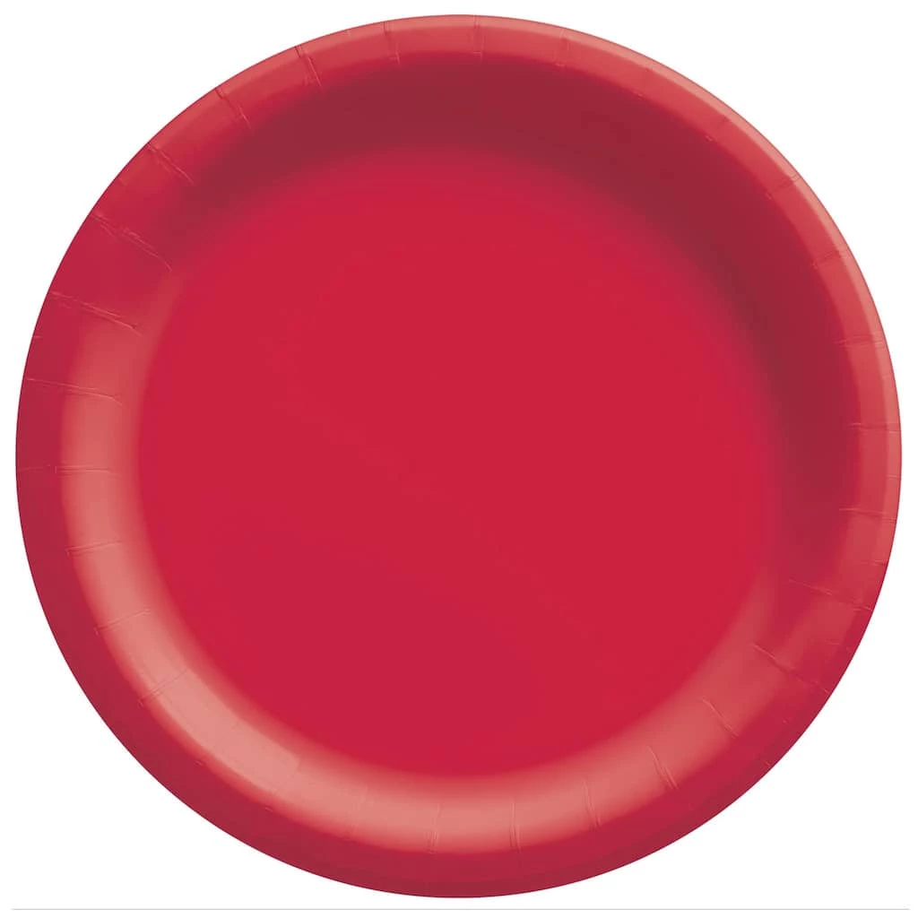 Wholesale β€οΈ 10" Apple Red Round Paper Plates, 80ct. by Amscan π 1 Wholesale β€οΈ 10" Apple Red Round Paper Plates, 80ct. by Amscan π
