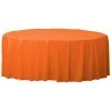 Discount ✨ 84" Orange Peel Round Plastic Table Cover, 6ct. by Amscan ⭐