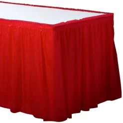 Coupon ⭐ Apple Red Plastic Table Skirt, 2ct. by Amscan 😉