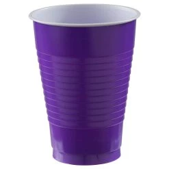 New ❤️ 12oz. Purple Plastic Cups, 150ct. by Amscan 🤩