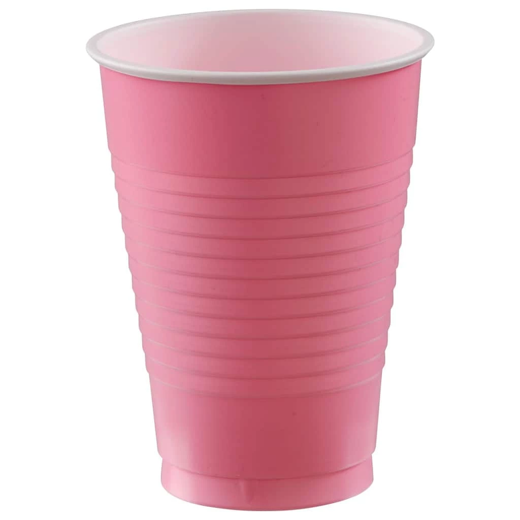 Budget π 12oz. Pink Plastic Cups, 150ct. by Amscan π 1 Budget π 12oz. Pink Plastic Cups, 150ct. by Amscan π