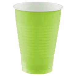 Outlet 🔔 12oz. Kiwi Green Plastic Cups, 150ct. by Amscan 💯