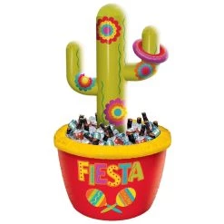 Cheapest 🤩 4.5ft. Cinco de Mayo Jumbo Inflatable Cactus Cooler & Ring Toss Game by Amscan 🧨