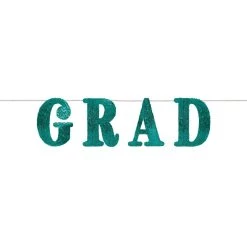 Best Sale 🥰 12ft. Green Sequin Grad Graduation Banner by Amscan ❤️