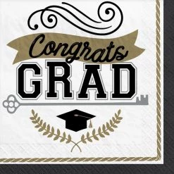 Budget ✨ Congrats Grad Key Beverage Napkins, 100ct. by Amscan ❤️