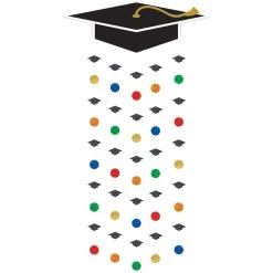 Outlet ⌛ 5.5ft. Multicolor Graduation Cap Doorway Curtain, 2ct. by Amscan ❤️