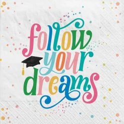 Buy ⌛ Follow Your Dreams Lunch Napkins, 80ct. by Amscan 🥰
