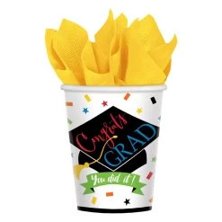 Promo ⭐ 9oz. Congrats Grad 100% Done Paper Cups, 100ct. by Amscan 😉