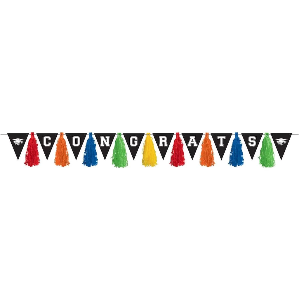 Discount π 10ft. Graduation Multicolor Pennant Tassel Garland, 2ct. by Amscan π 1 Discount π 10ft. Graduation Multicolor Pennant Tassel Garland, 2ct. by Amscan π