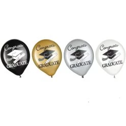 Wholesale ⭐ Congrats Graduate Graduation Balloons, 60ct. by Amscan ✔️