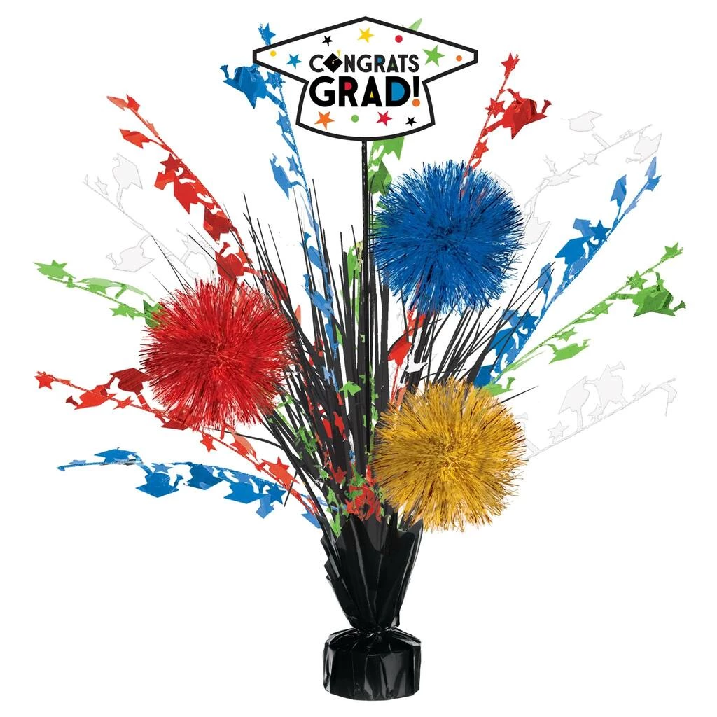 Budget π― 18" Graduation Multicolor Tinsel Burst Centerpiece, 4ct. by Amscan β¨ 1 Budget π― 18" Graduation Multicolor Tinsel Burst Centerpiece, 4ct. by Amscan β¨