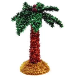 Best deal 🌟 12.5" 3D Tinsel Palm Tree, 2ct. by Amscan ⌛