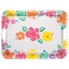 Coupon 🤩 19.75" Hibiscus Melamine Tray with Handles, 2ct. by Amscan ⭐