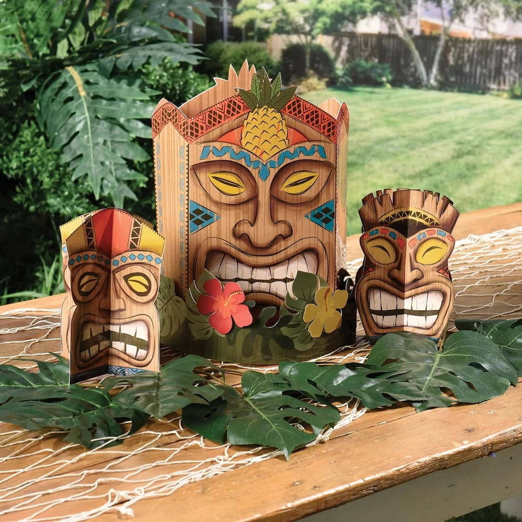 Budget π Vintage Tiki Table Centerpiece Decorating Kit by Amscan β 1 Budget π Vintage Tiki Table Centerpiece Decorating Kit by Amscan β