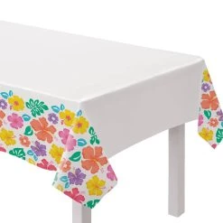 Wholesale 🎉 96" ☀️ Summer Hibiscus Plastic Table Cover, 3ct. by Amscan ⌛