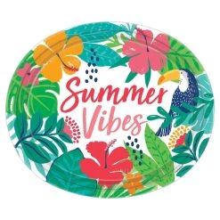 Best Sale ✨ 12" Tropical Jungle Oval Paper Plates, 36ct. by Amscan 🔥