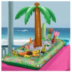 Promo ❤️ Summer Luau Inflatable Palm Tree Buffet Cooler by Amscan ✨