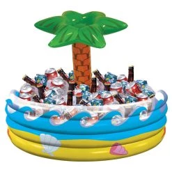 New 🎉 Summer Luau Tropical Palm Tree Inflatable Cooler by Amscan 👍