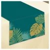 Best Sale 🧨 72" Summer Key West Palm Leaf Fabric Table Runner by Amscan 😀