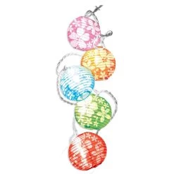 Budget ⭐ Summer Luau Hibiscus Print Lantern Lights by Amscan ⌛
