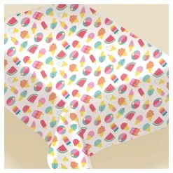 Budget ✨ 90" ☀️ Summer Just Chillin' Flannel-Backed Vinyl Table Covers, 2ct. by Amscan ✔️