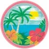 Budget 🌟 7" Summer Vibes Round Paper Plates, 120ct. by Amscan ⌛