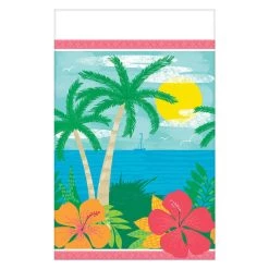 Best Sale 😉 84" Luau Summer Vibes Plastic Table Cover, 6ct. by Amscan 🤩
