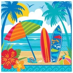Brand new 🔔 Summer Sun & Surf Lunch Napkins, 72ct. by Amscan 😀