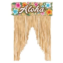 Budget ✔️ Summer Luau Beachy Blooms Door Curtains, 2ct. by Amscan 💯