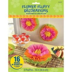Discount ✨ Summer Hibiscus Fluffy Flower Decorations, 6ct. by Amscan 😉