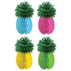 Hot Sale ⌛ Summer Pineapple Honeycomb Centerpieces, 8ct. by Amscan ⌛