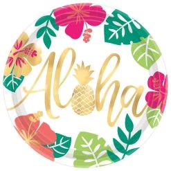 Best reviews of 🎁 10.5" You Had Me at Aloha Paper Plates, 24ct. by Amscan ✔️
