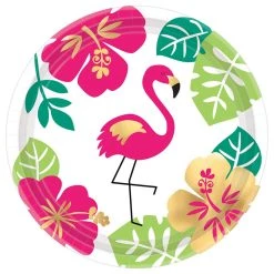 Top 10 ✨ 7" You Had Me at Aloha Flamingo Paper Plates, 48ct. by Amscan ⭐