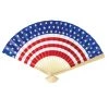 Budget ✔️ Patriotic Stars & Stripes Paper Fan Favors, 12ct. by Amscan 🌟