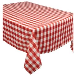 Deals ✔️ 7ft. 🛒 Summer BBQ Red Check Fabric Table Cover by Amscan 🥰