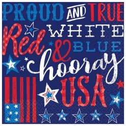 Best deal 💯 Patriotic Proud & True Lunch Napkins, 72ct. by Amscan 🥰
