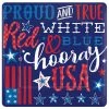 Cheapest 🧨 7" Patriotic Proud & True Square Plates, 54ct. by Amscan 👍