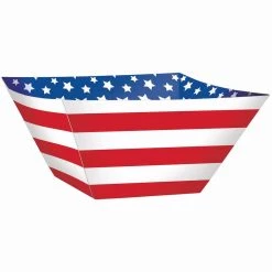 Cheapest ⌛ 11" Patriotic Stars & Stripes Square Paper Bowls, 9ct. by Amscan ✔️