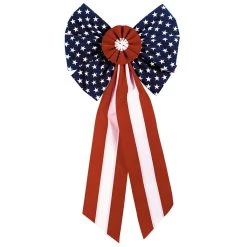 Promo 🌟 28" Patriotic Stars & Stripes Bows, 3ct. by Amscan ⭐