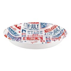 Cheapest ⌛ 14" Patriotic Plastic Bowl, 6ct. by Amscan ✨