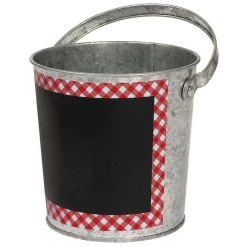 Best Pirce 💯 5" Galvanized Summer Picnic Chalkboard Bucket, 6ct. by Amscan 👏