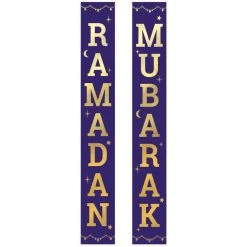 Best deal 🌟 8ft. Ramadan Mubarak EID Hanging Banners, 2ct. by Amscan ✔️