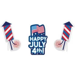 Best reviews of 😍 Patriotic Lawn Signs, 3ct. by Amscan ✨