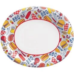 Coupon 🌟 12" Grillin and Chillin Oval Plates, 40ct. by Amscan 🤩