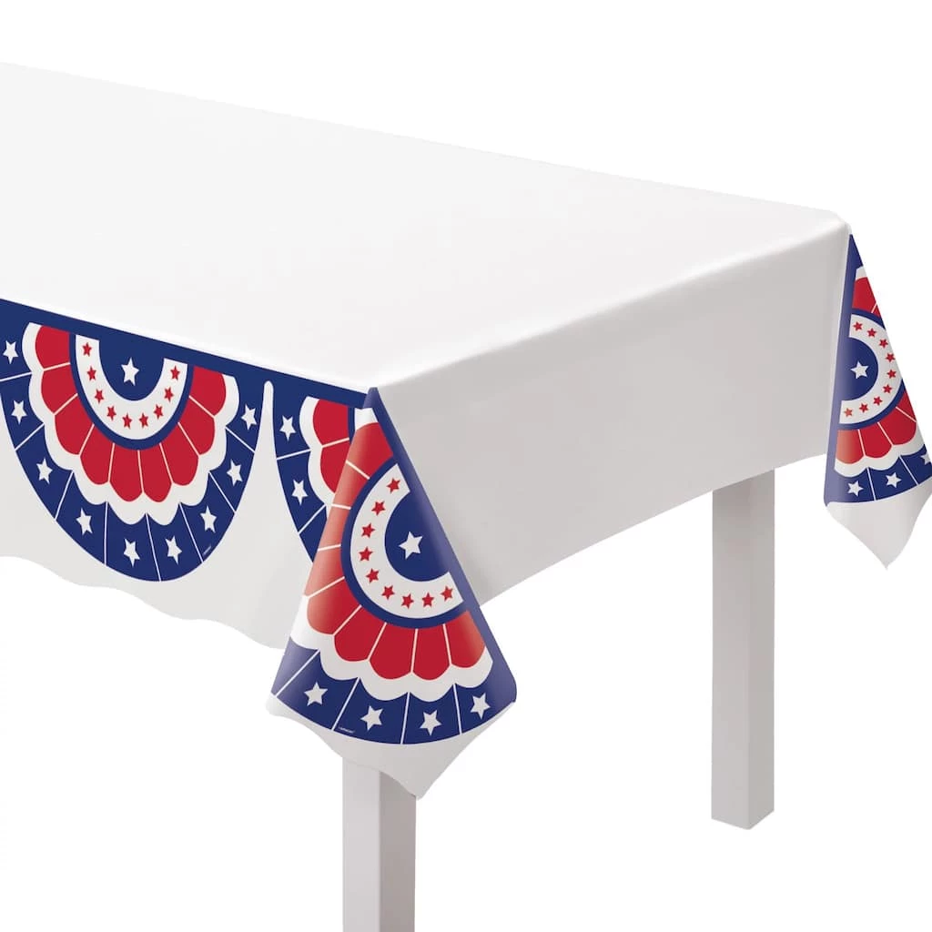 Top 10 β 104" Patriotic Plastic Bunting Table Covers, 3ct. by Amscan 𧨠1 Top 10 β 104" Patriotic Plastic Bunting Table Covers, 3ct. by Amscan π§¨