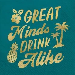 Cheapest 💯 Great Minds Drink Alike Beverage Napkins, 48ct. by Amscan 🥰