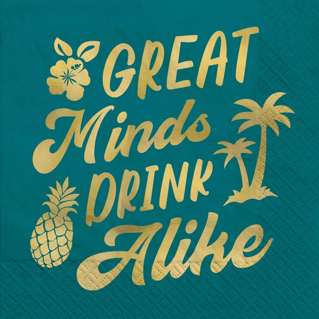 Cheapest π― Great Minds Drink Alike Beverage Napkins, 48ct. by Amscan π₯° 1 Cheapest π― Great Minds Drink Alike Beverage Napkins, 48ct. by Amscan π₯°