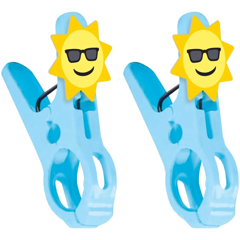 Hot Sale 𧨠Summer Sun Beach Towel Clips, 6ct. by Amscan π 1 Hot Sale 𧨠Summer Sun Beach Towel Clips, 6ct. by Amscan π