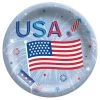New ⌛ 6.75" Patriotic Celebration Paper Plates, 80ct. by Amscan ✔️